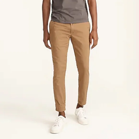 J.Crew Pantalone Uomo Chino Skinny Fit 32x30 - Sbiadito, Elastizzato (Nuovo Con Etichetta) - Foto 5